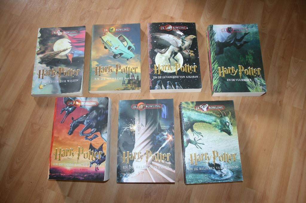 J.K. Rowling - Harry Potter, deel 1 t/m 7 - complete serie, Boeken, Ophalen of Verzenden, Gelezen