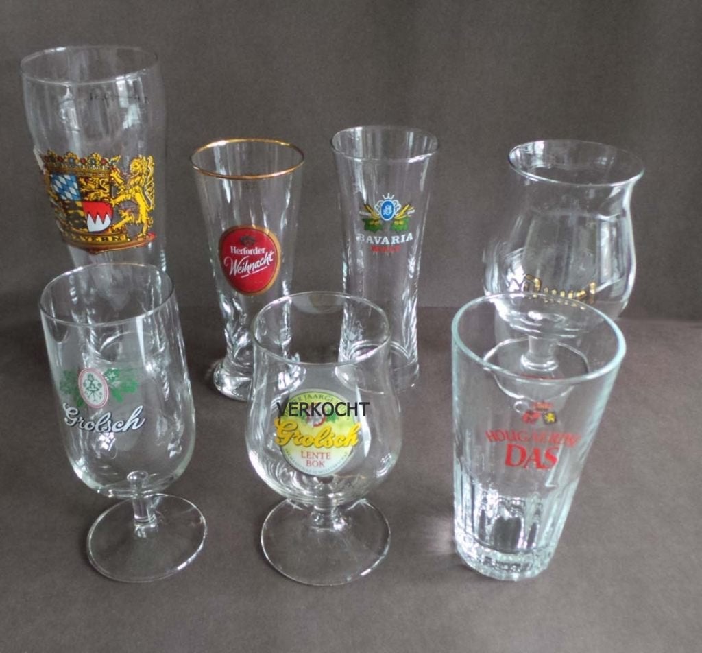 BIER GLAZEN / bierglas diverse merken en modellen, Verzamelen, Ophalen of Verzenden, Zo goed als nieuw, Glas of Glazen, Grolsch