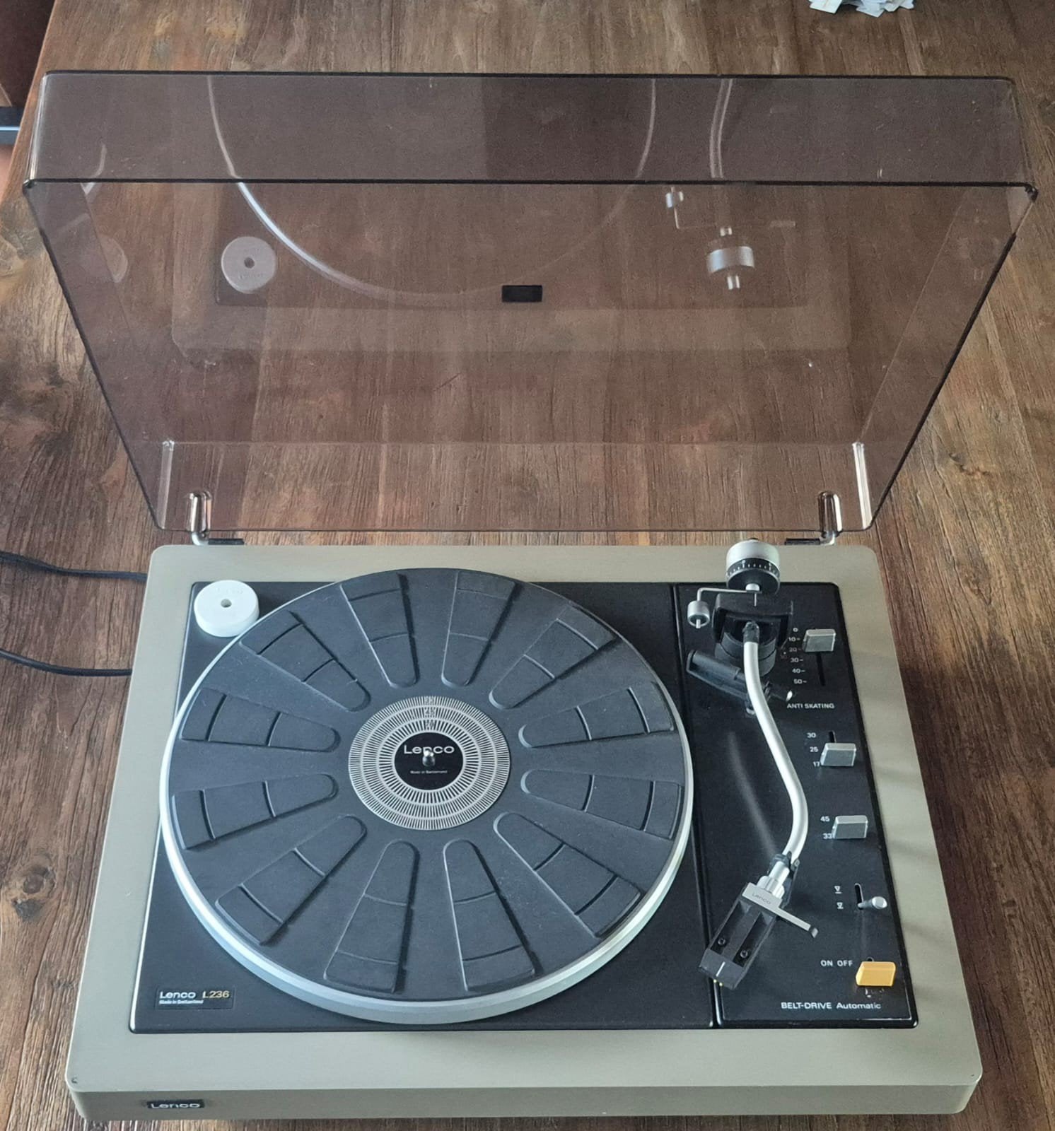 Lenco L236 platenspeler draaitafel pickup, Overige merken, Automatisch, Ophalen of Verzenden, Zo goed als nieuw