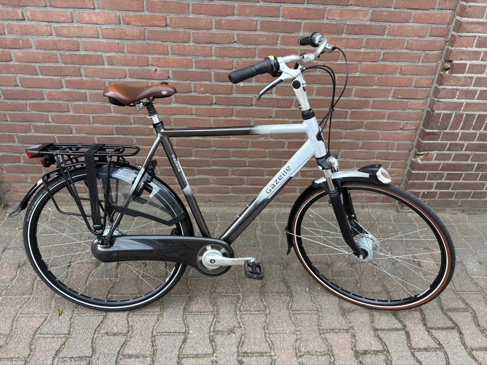 Te koop zeer mooie Gazelle Orange C8 herenfiets 61cm 8 versn, Fietsen en Brommers, Fietsen | Heren | Herenfietsen, Ophalen, Versnellingen