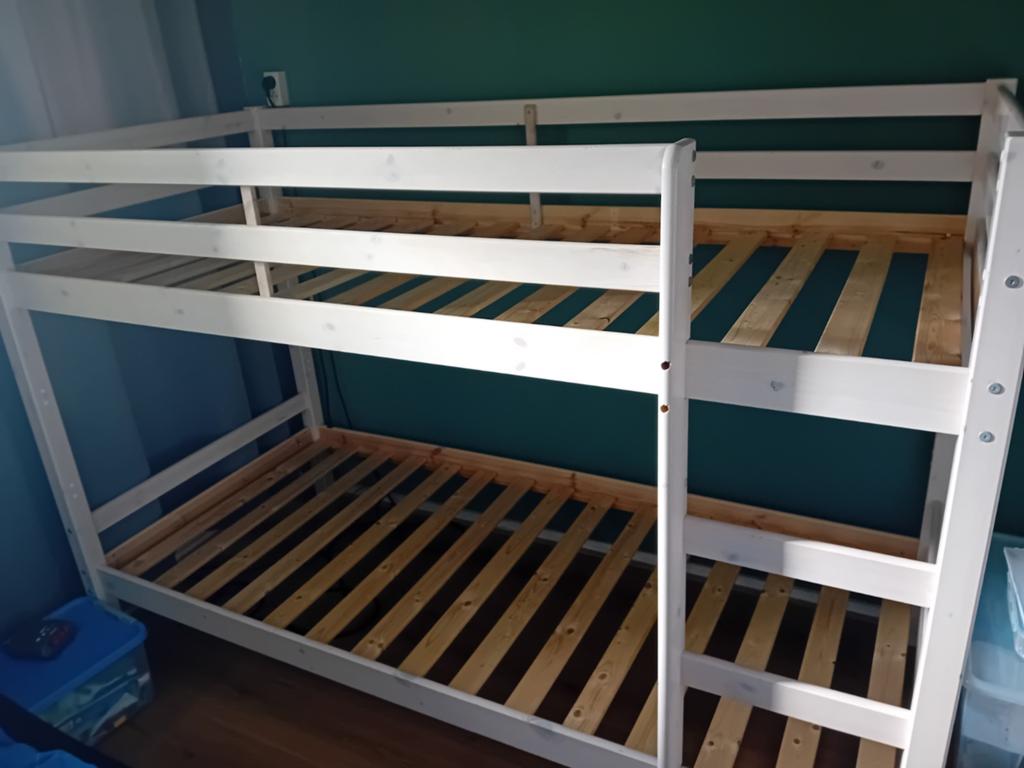 Stapelbed,  gebruikt   nog in goede staat, Huis en Inrichting, Slaapkamer | Stapelbedden en Hoogslapers, Ophalen, Gebruikt, 90 cm
