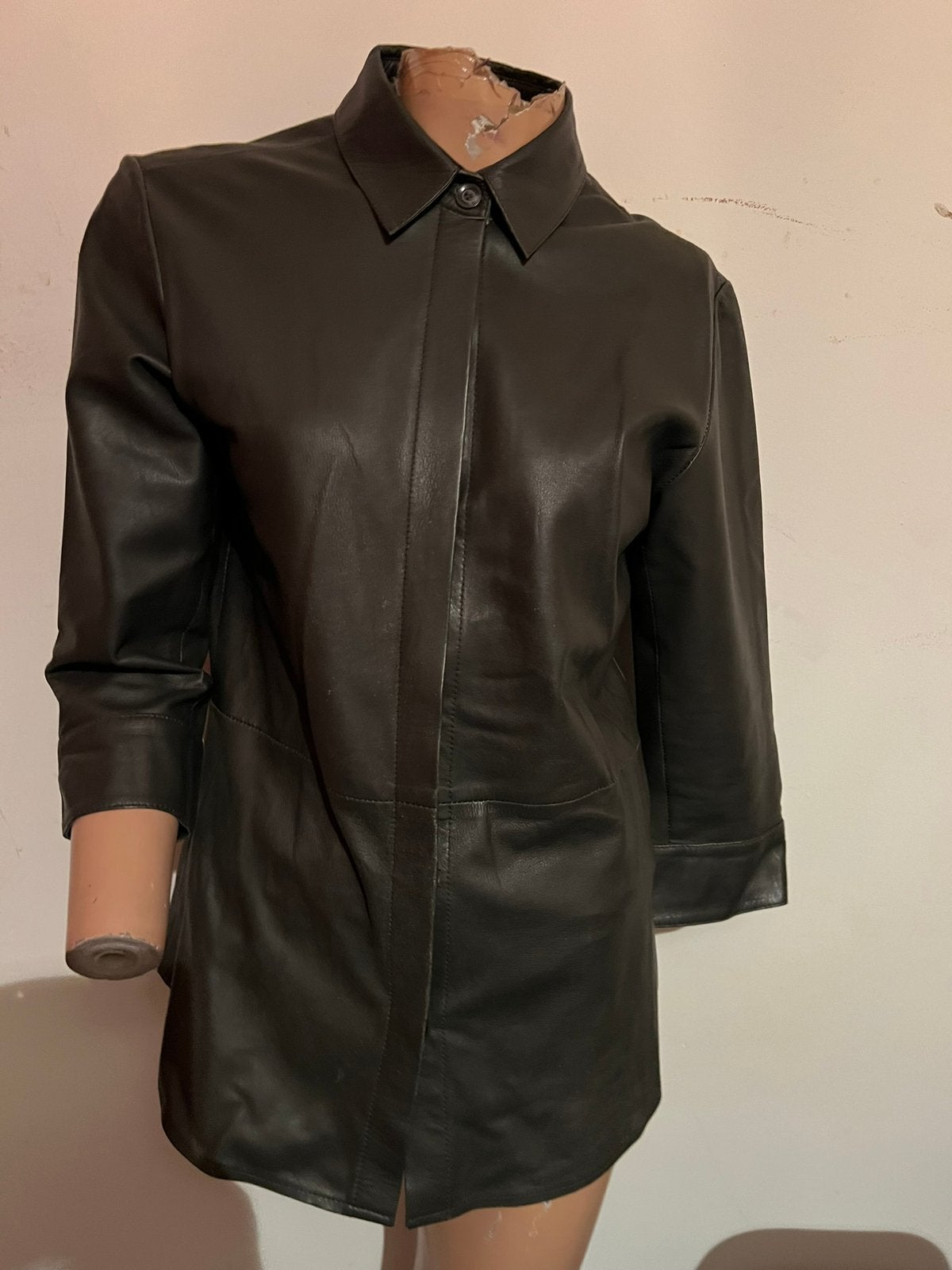 STEFANIE VEN ESCH blouse M  origineel ZGAN ECHT LEER, Maat 38/40 (M), G, B, Ophalen of Verzenden