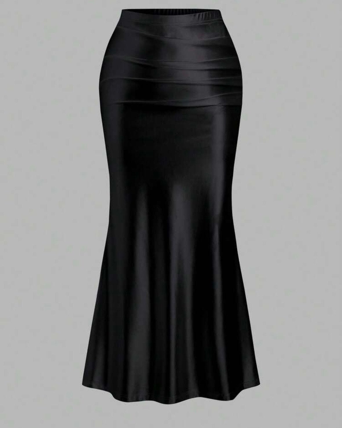Zwarte Maxi Rok  (44-52), Verzenden, Nieuw, Zwart, Rok