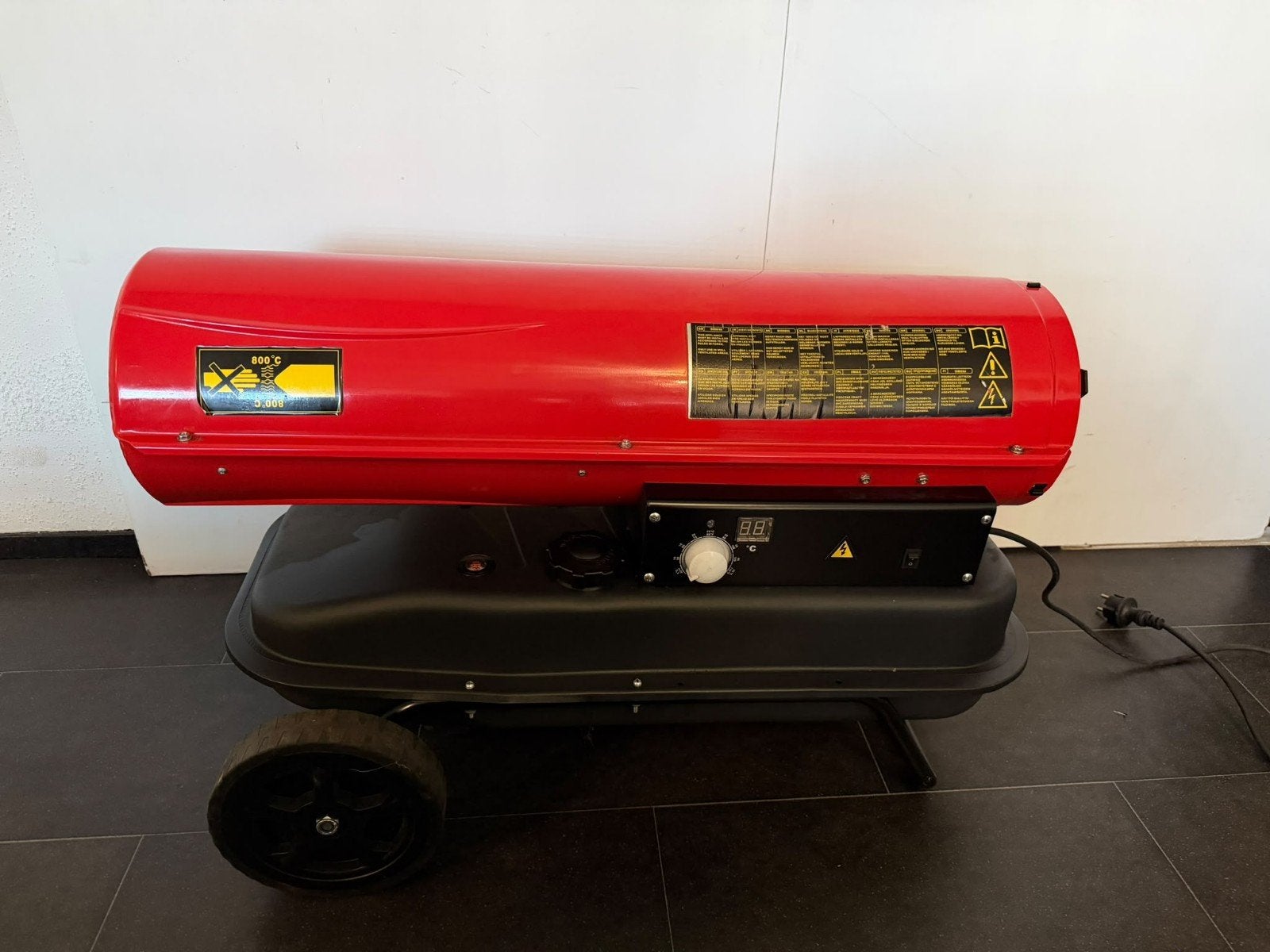 PEREL HETELUCHTKANON 30 KW OP PETROLEUM/DIESEL MET THERMOSTA, Ophalen, Minder dan 60 cm, Kachel, 30 tot 80 cm