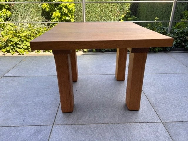 Massief lichteiken hoek-/bijzettafel, Ophalen, 50 tot 100 cm, Eikenhout, 50 tot 100 cm