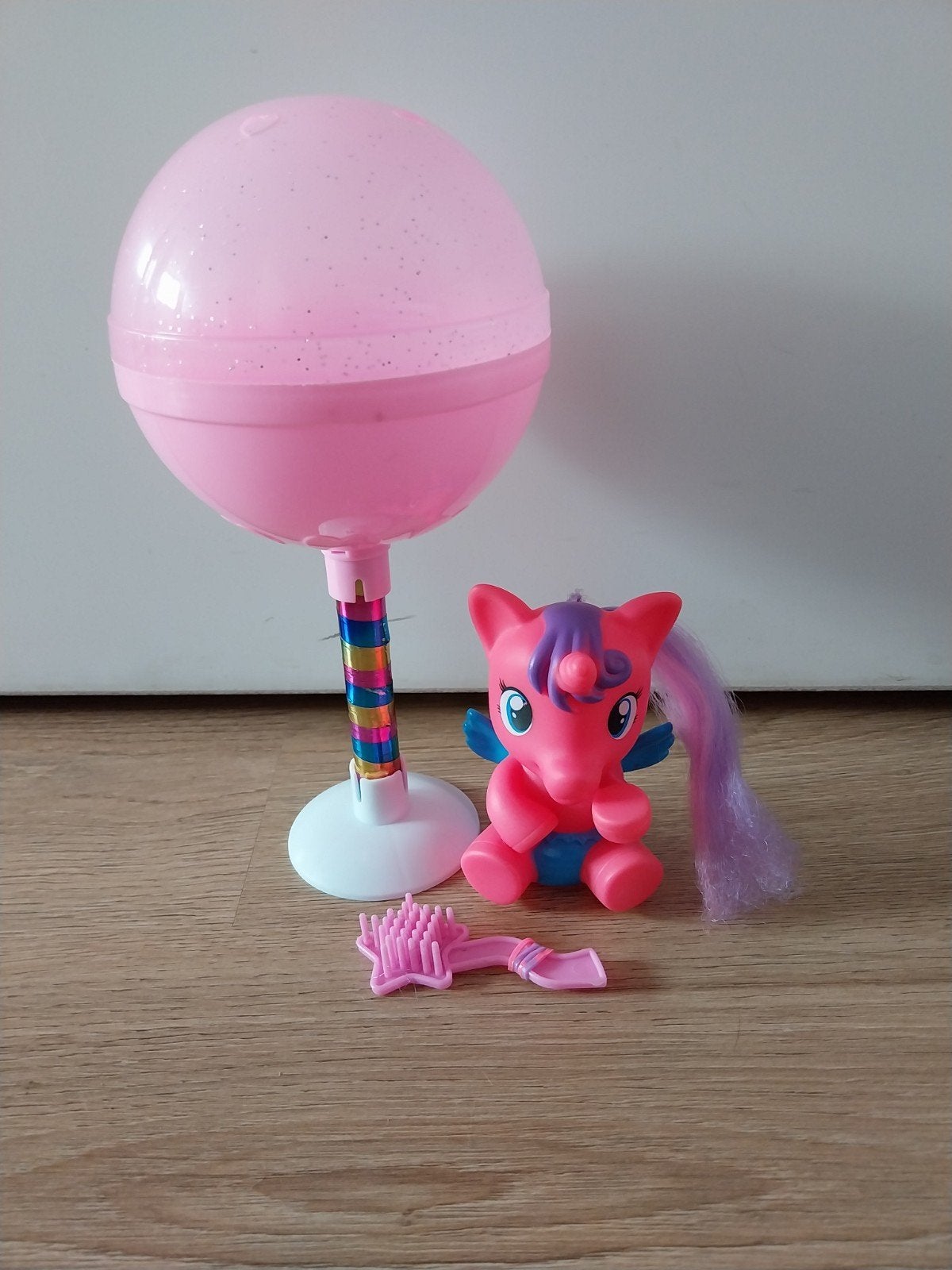 roze unicorn Eenhoorn pony in bol, Ophalen of Verzenden, Zo goed als nieuw