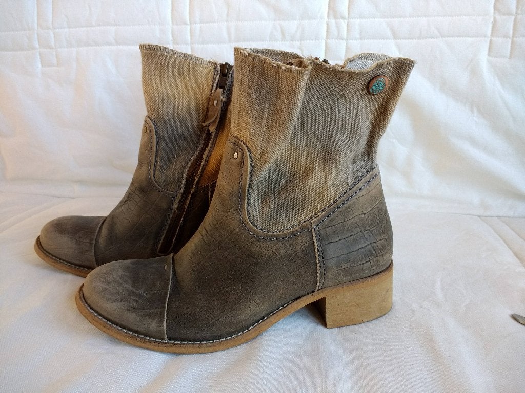 laarsjes dames Grotesque maat 37, Grotesque, Beige, Lage of Enkellaarzen, Ophalen of Verzenden