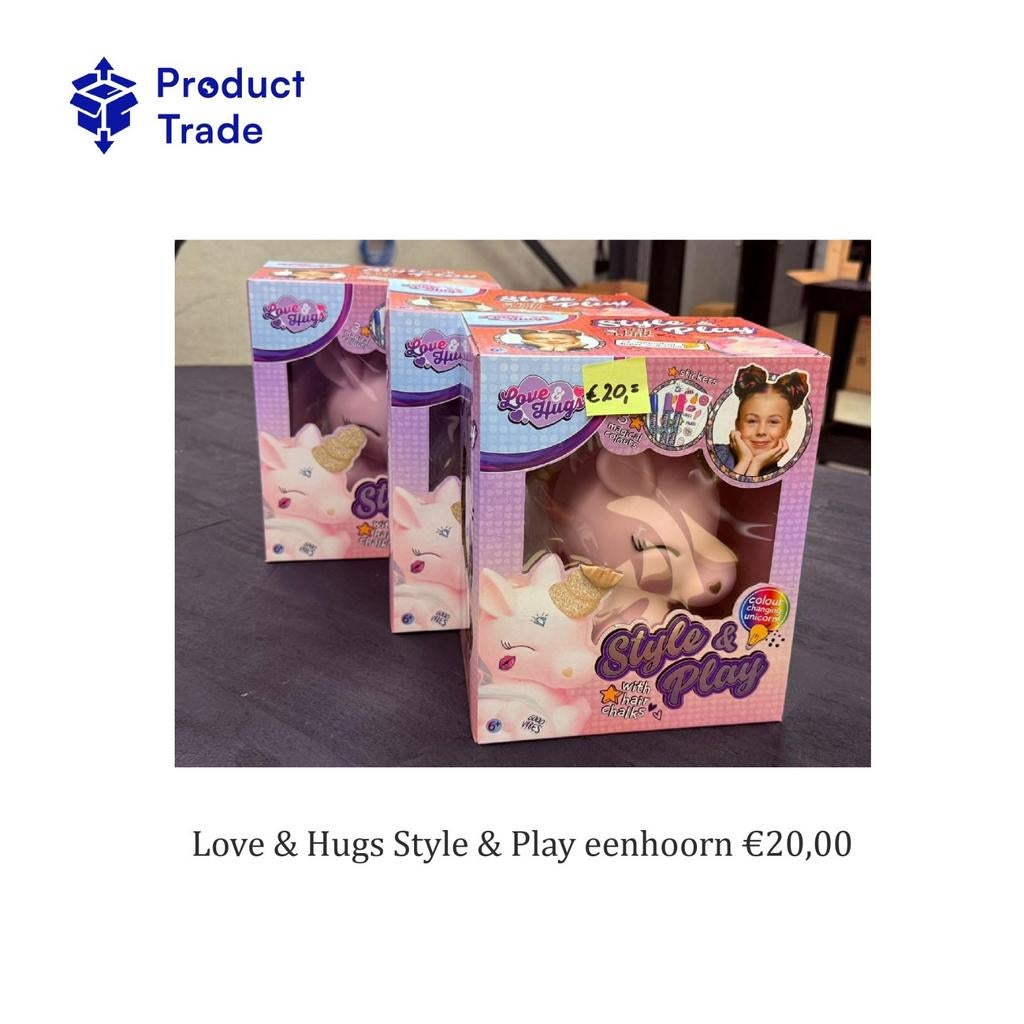 Love & Hugs Style & Play Eenhoorn met Haarkrijt, Ophalen of Verzenden, Nieuw, Jongen of Meisje