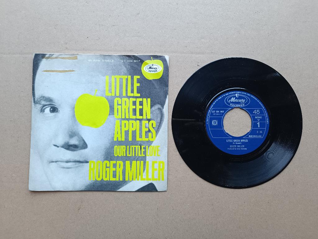7" Single: Roger Miller - Little Green Apples (1968), Verzenden, Gebruikt, 7 inch, Pop