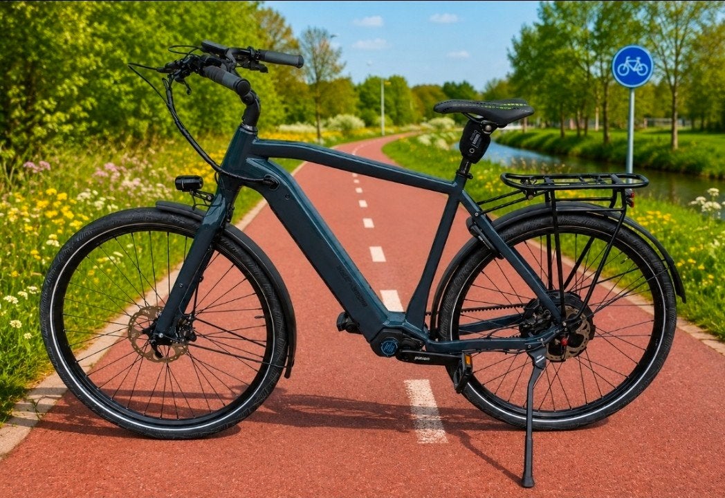 Speed Pedelec: pinion neodrives gates belt-drive, Gebruikt, 59 cm of meer, 50 km per accu of meer, Ophalen