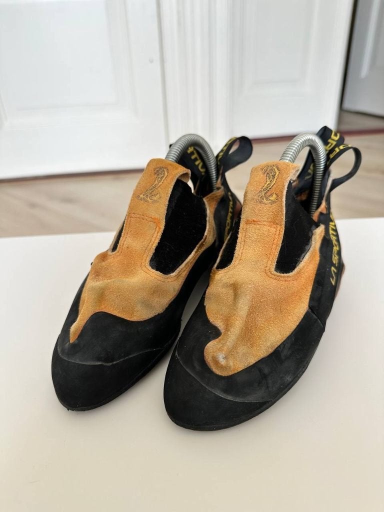 Klimschoenen La Sportiva Cobra 38, Sport en Fitness, Klimsport, Ophalen of Verzenden, Gebruikt, Klimsportschoenen