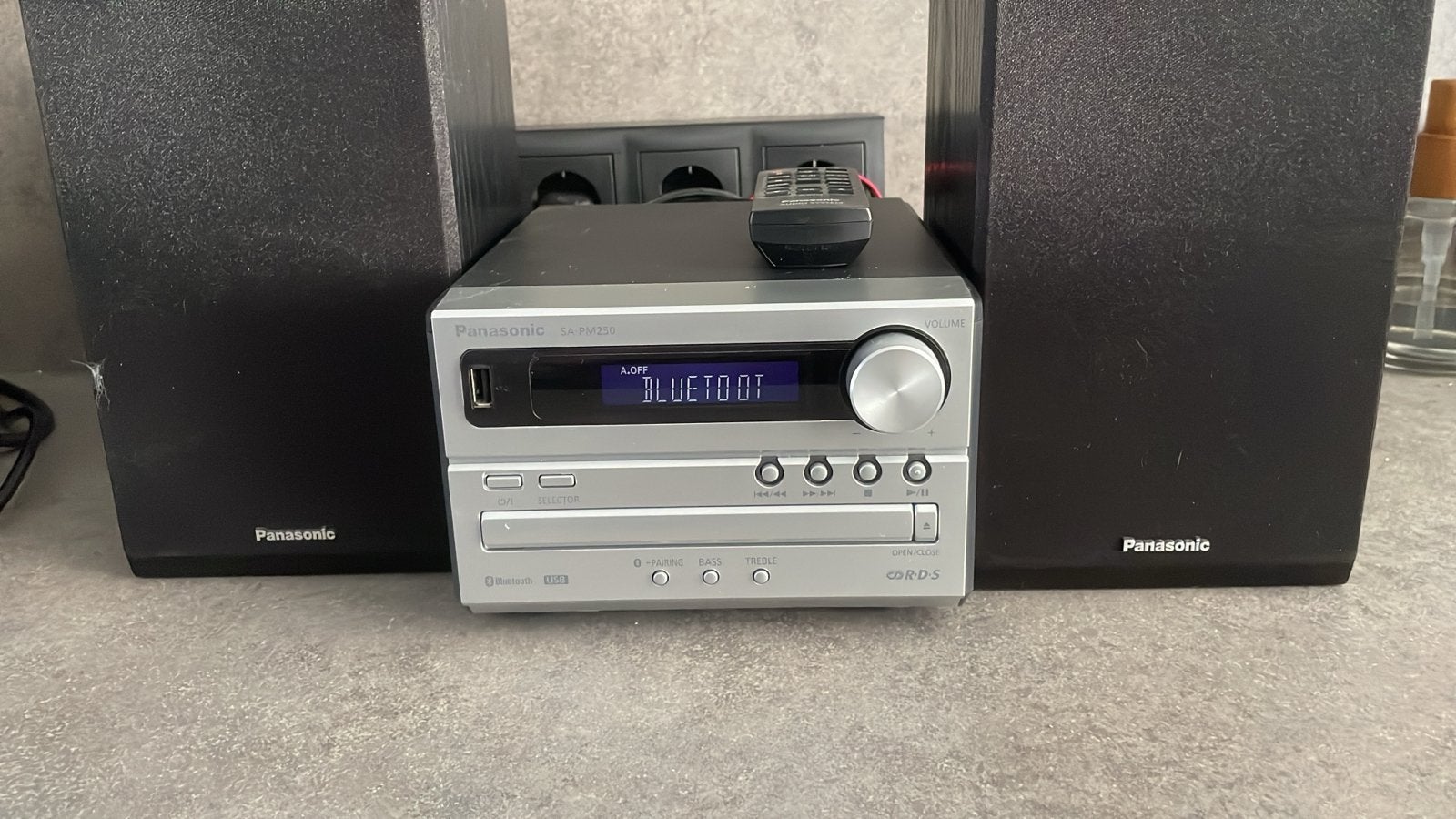 Panasonic SA-PM250 CD Stereo Systeem met Bluetooth, Overige merken, Gebruikt, Ophalen of Verzenden, Microset
