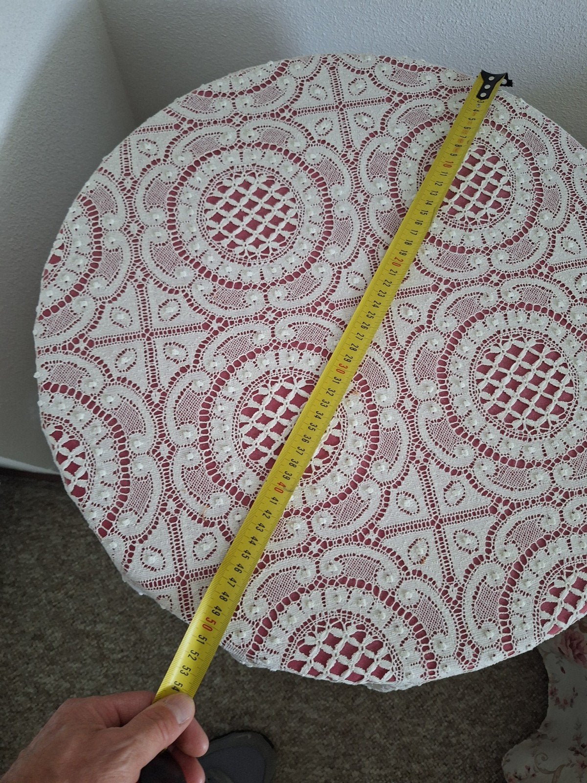 2 x rond tafeltje te koop, Ophalen, Gebruikt, Rond, Bruin