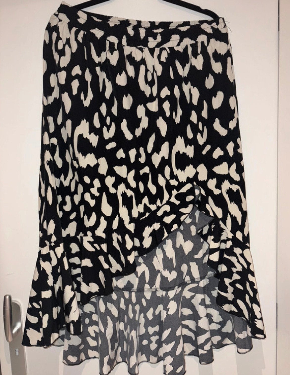 Shein rok zwart wit met luipaard print maat xl, Ophalen of Verzenden, Zo goed als nieuw, Maat 46/48 (XL) of groter, Zwart