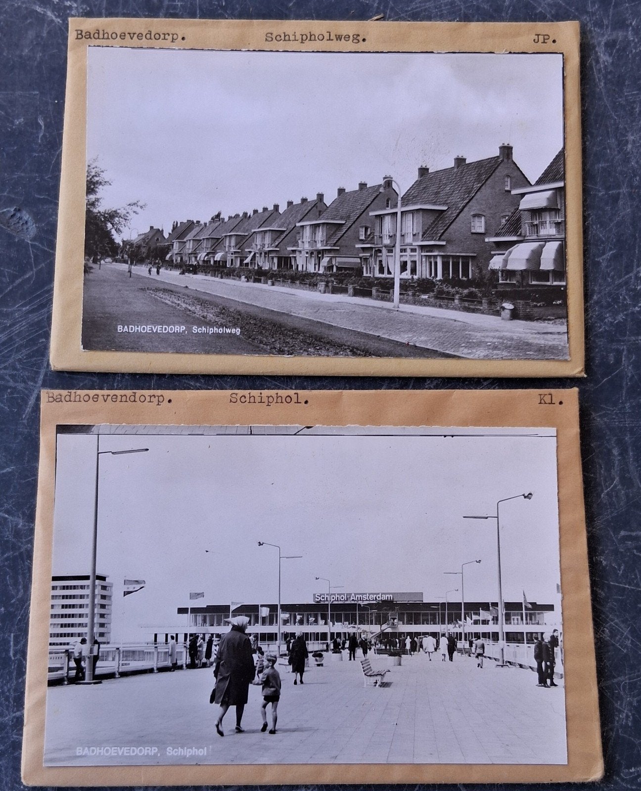 Badhoevedorp, 24 x glasplaat JosPe, 1 x Schiphol, 1 x band, Ophalen of Verzenden, 1960 tot 1980, Ongelopen, Noord-Holland