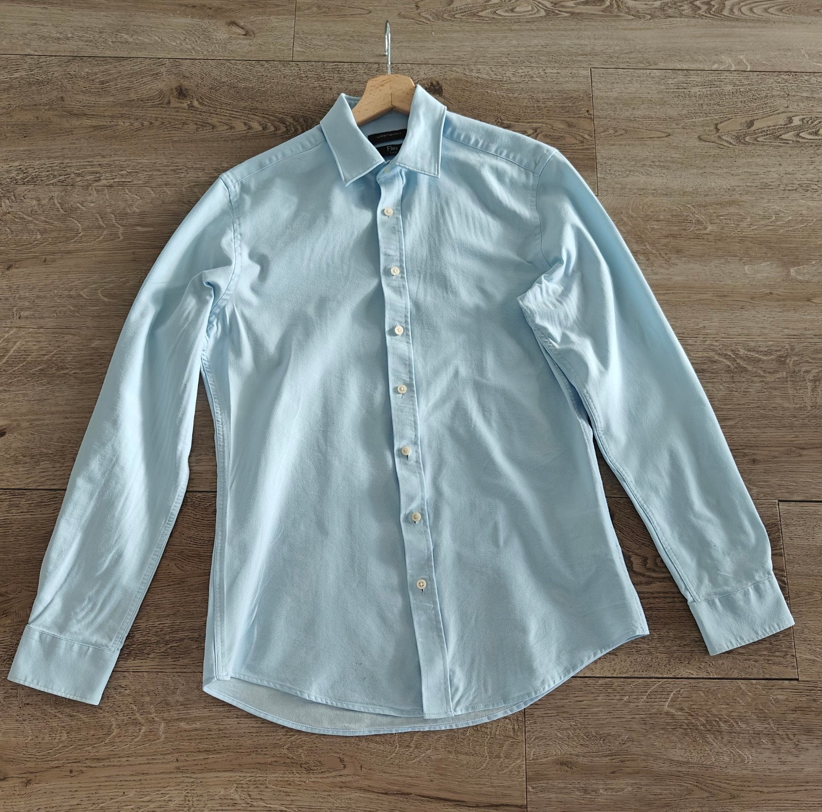 C&S Westbury Premium Flex Travel overhemd, Kleding | Heren, Blauw, Halswijdte 38 (S) of kleiner, Ophalen of Verzenden, Zo goed als nieuw