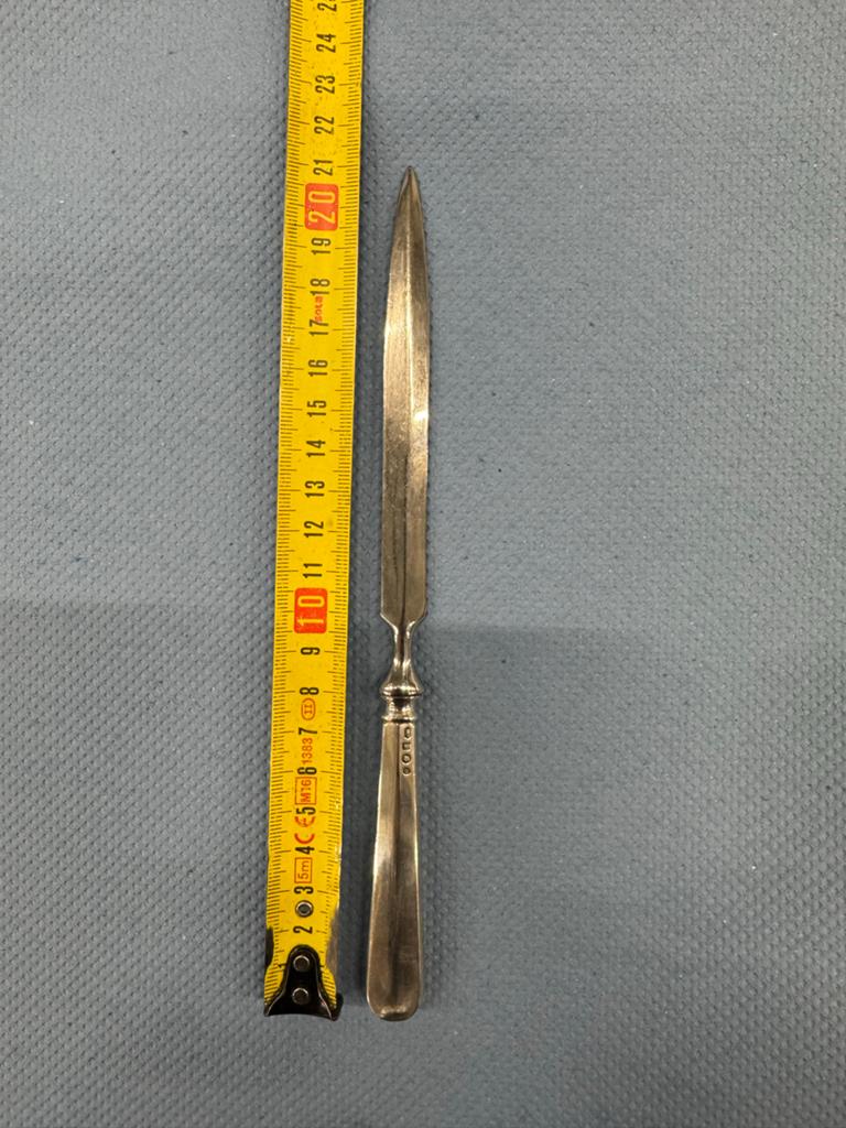Antiek Zilveren Briefopener -Keurmerk, Ophalen of Verzenden, Zilver