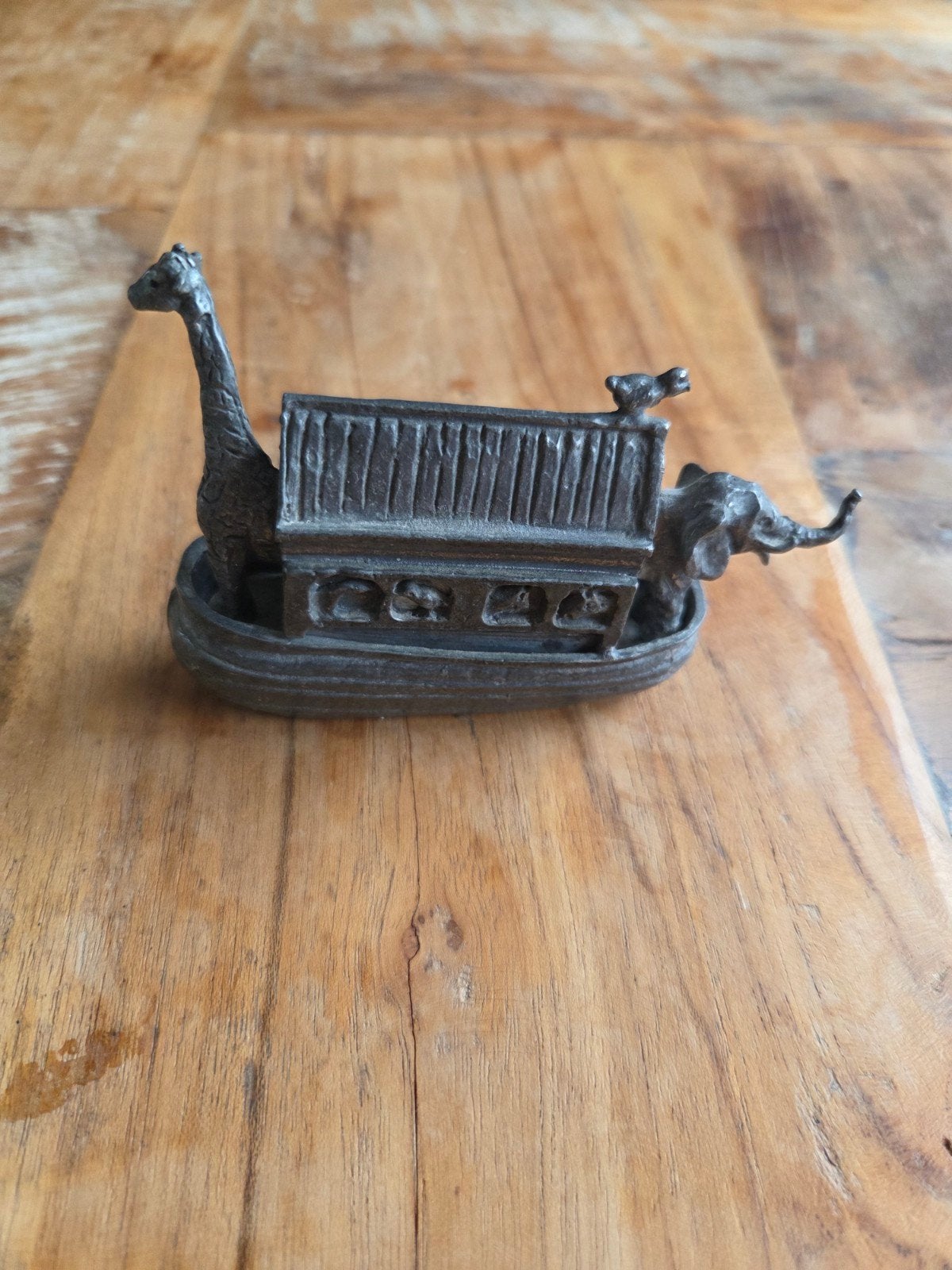 Vintage tinnen miniatuur van de Ark van Noach, Ophalen of Verzenden