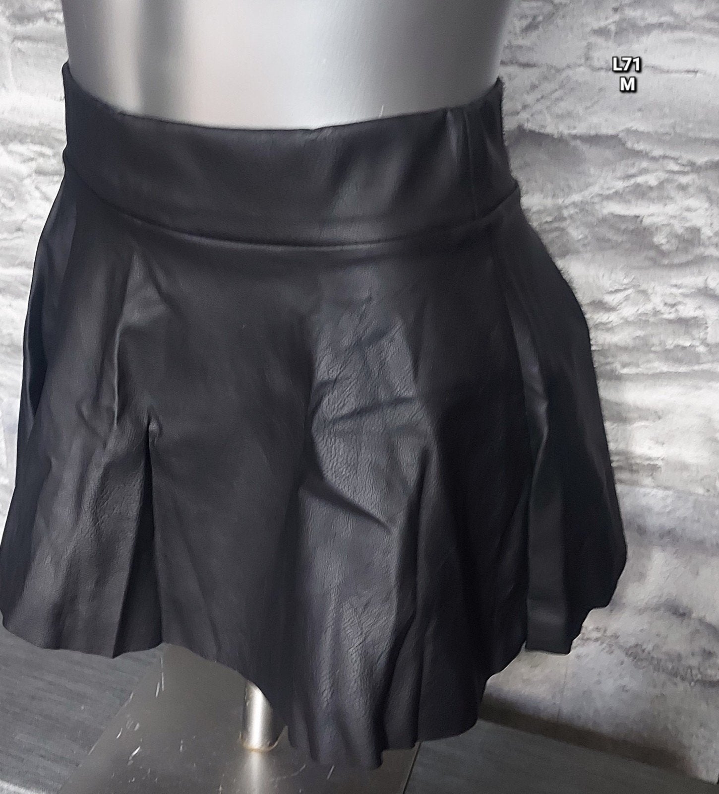 Kinky Zwart leren mini rokje - Maat M, Maat 38/40 (M), Zwart, Nieuw, Ophalen of Verzenden