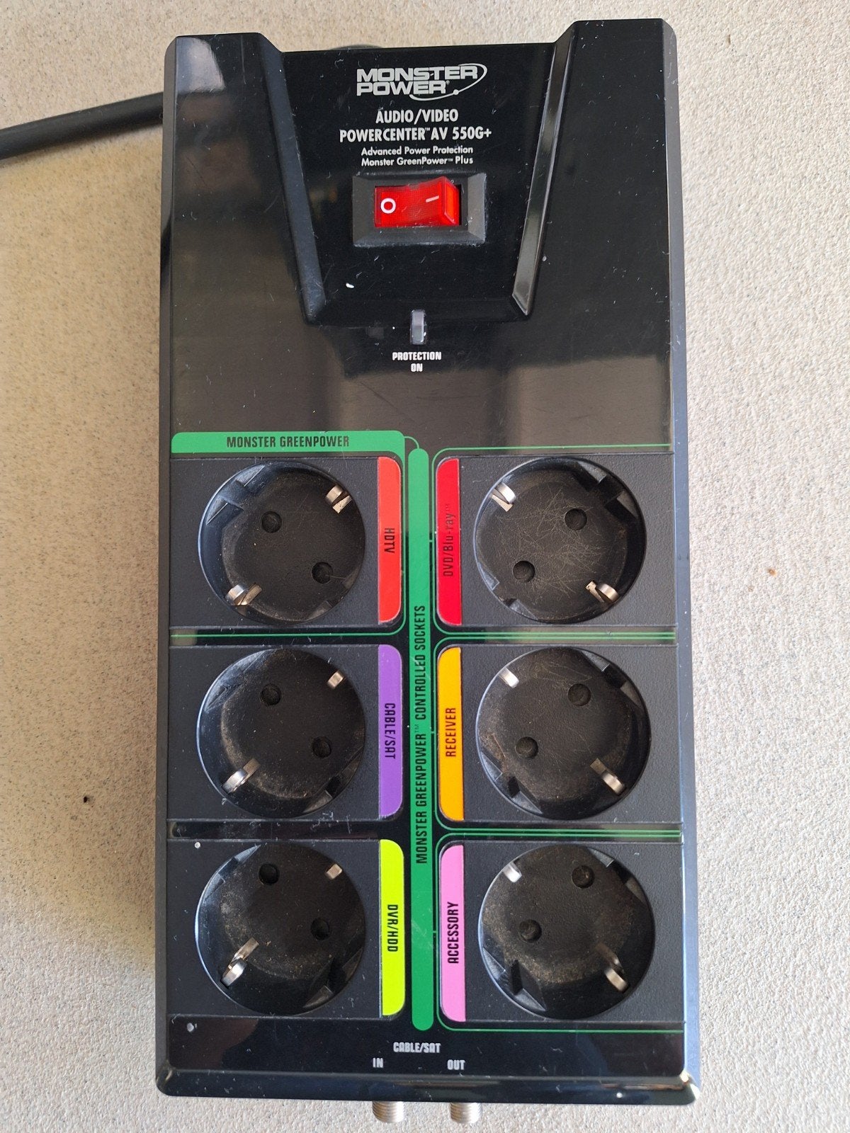 Monster Power stekkerdoos als nieuw, Ophalen of Verzenden, Zo goed als nieuw, Minder dan 2 meter, Overige kabels