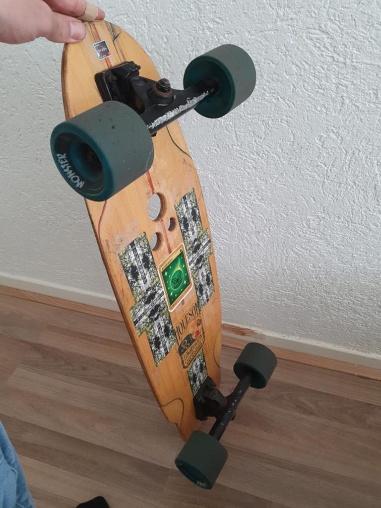 Custom Holesom cruiser longboard, Ophalen of Verzenden, Zo goed als nieuw, Longboard