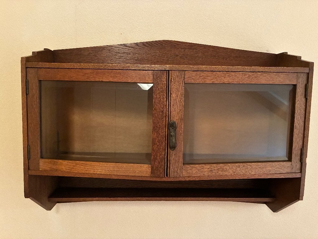 Grappig hangend brocante vitrinekastje, Ophalen, 50 tot 100 cm, Minder dan 100 cm, 25 tot 50 cm