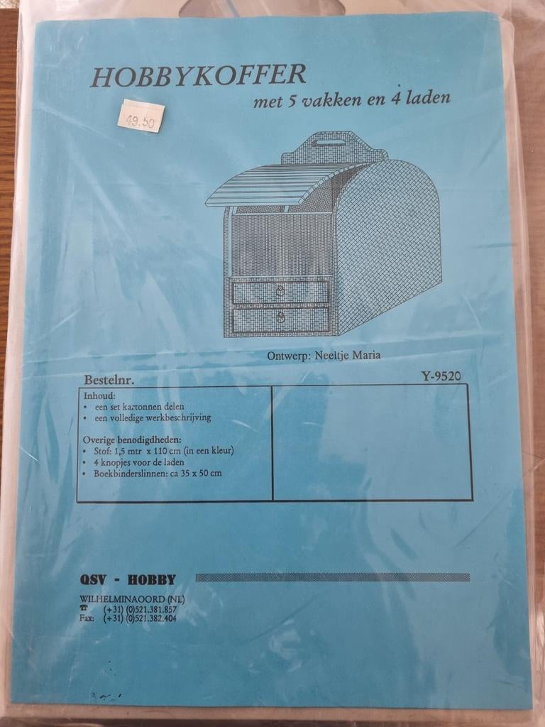 Hobbykoffer pakket karton kartonnage, Ophalen of Verzenden, Nieuw, Knutselset