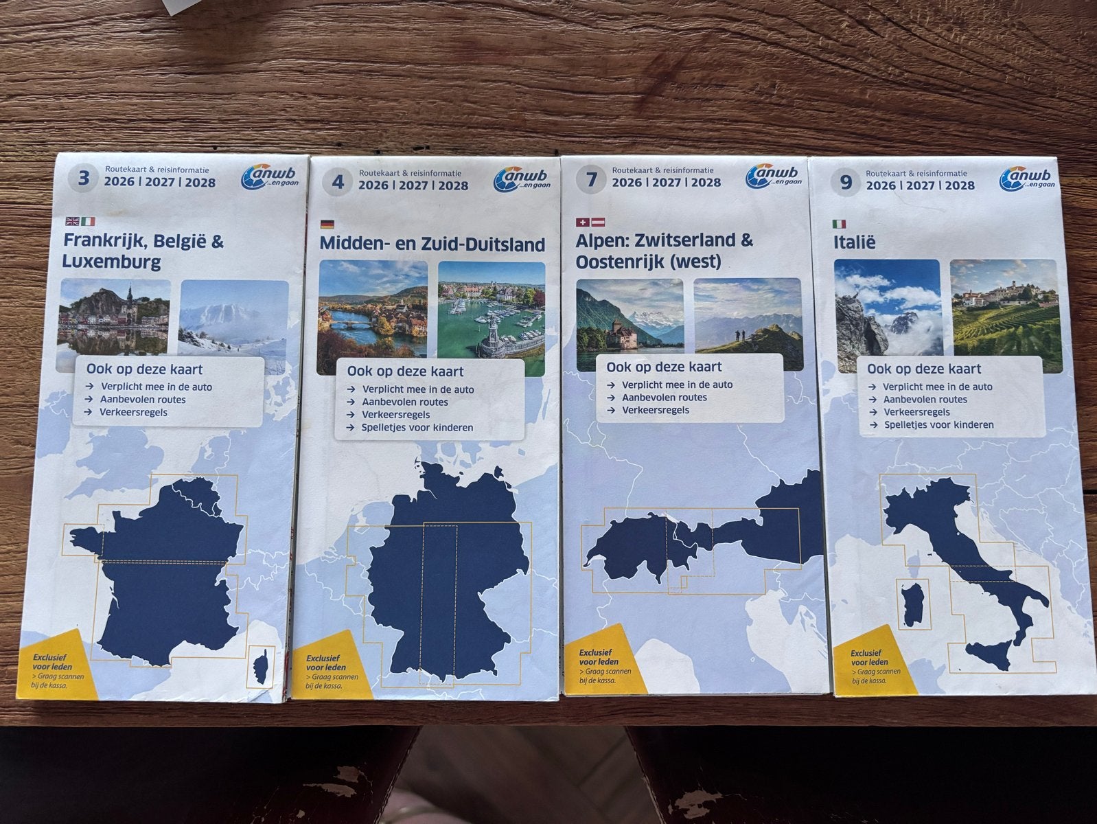 ANWB Routekaarten 2026-2028: Europa Collectie, Boeken, Reisgidsen, Europa, Ophalen of Verzenden, Zo goed als nieuw, Reisgids of -boek