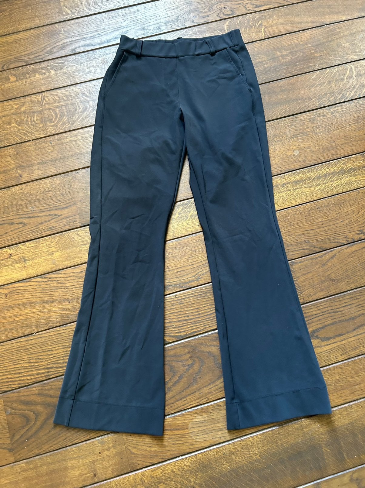 Zwarte Studio Anneloes Flared Flair bonded broek XS, Kleding | Dames, Broeken en Pantalons, Verzenden, Zwart, Zo goed als nieuw
