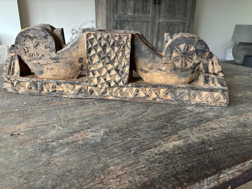 Houten ornament stoer en sober, Ophalen, Gebruikt, Hout, Landelijk