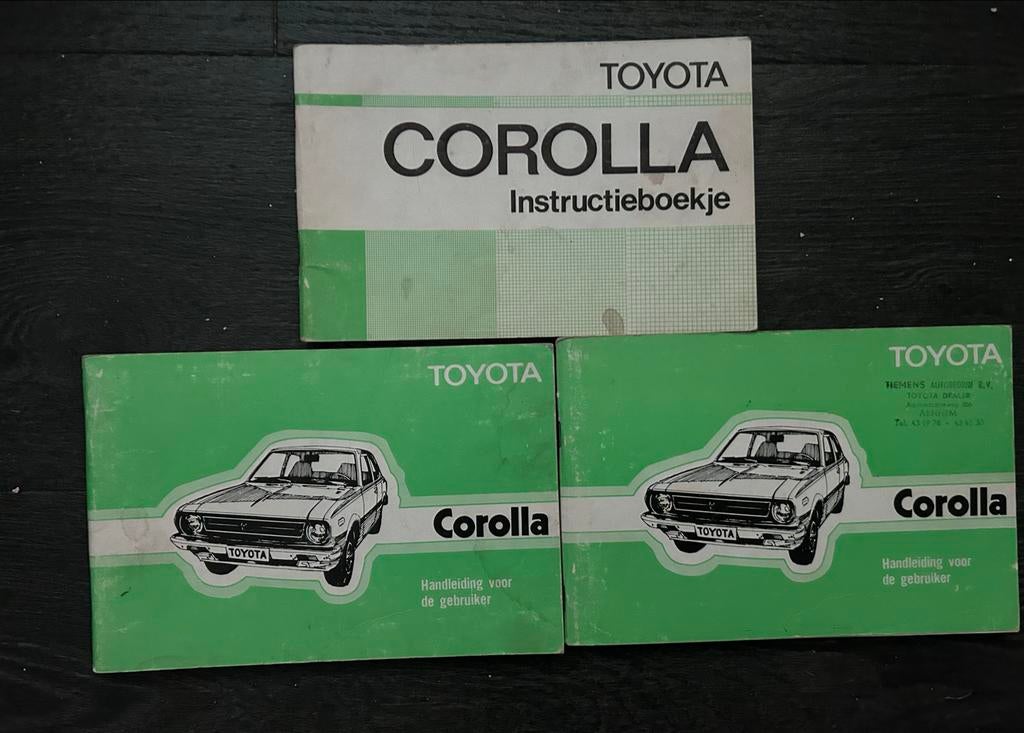 Toyota Corolla KE 30  Instructieboekje/Handleidingen, Ophalen of Verzenden