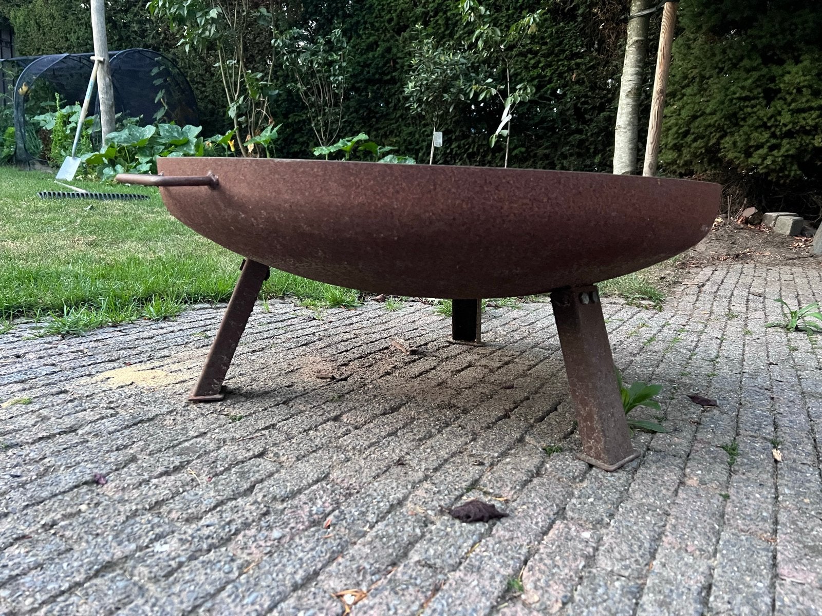 Vuurschaal 80cm doorsnee - Gezellige warmte voor buiten, Ophalen, Gebruikt, Vuurkorf
