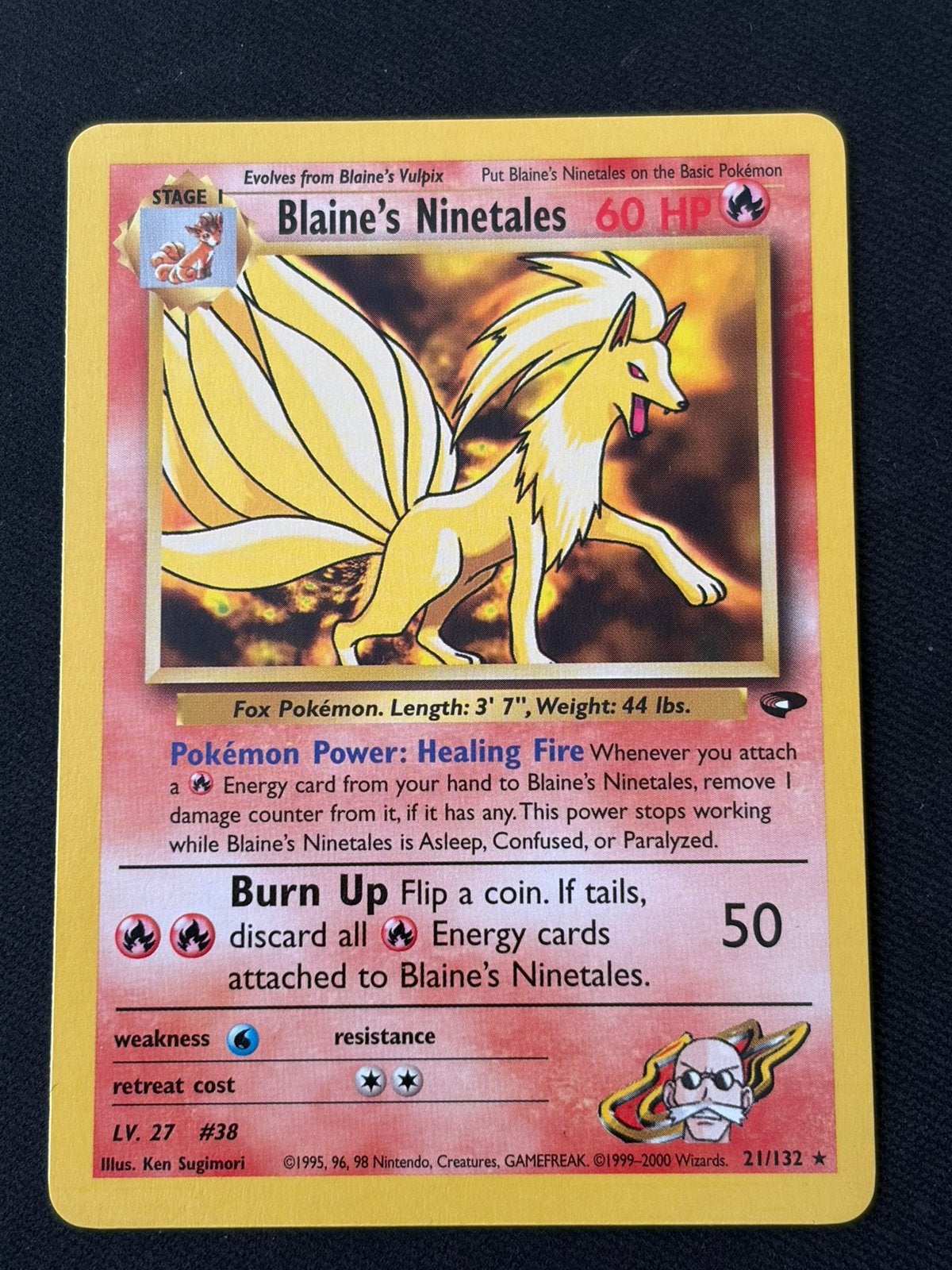Blaine’s Ninetales CG21 Gym Challenge, Ophalen of Verzenden, Zo goed als nieuw