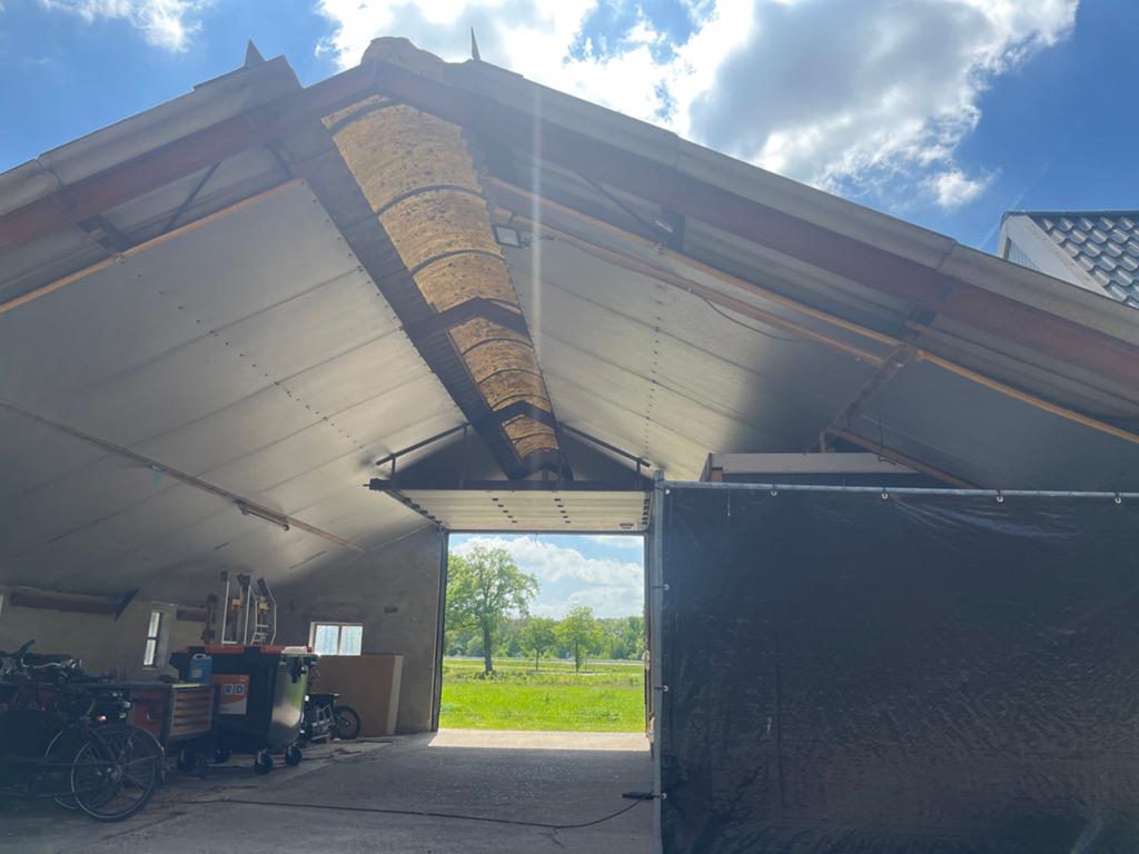 Vergunningsvrije loods 10x10m IPE160 schuur overkapping veld, Tuin en Terras, Overkappingen, Ophalen