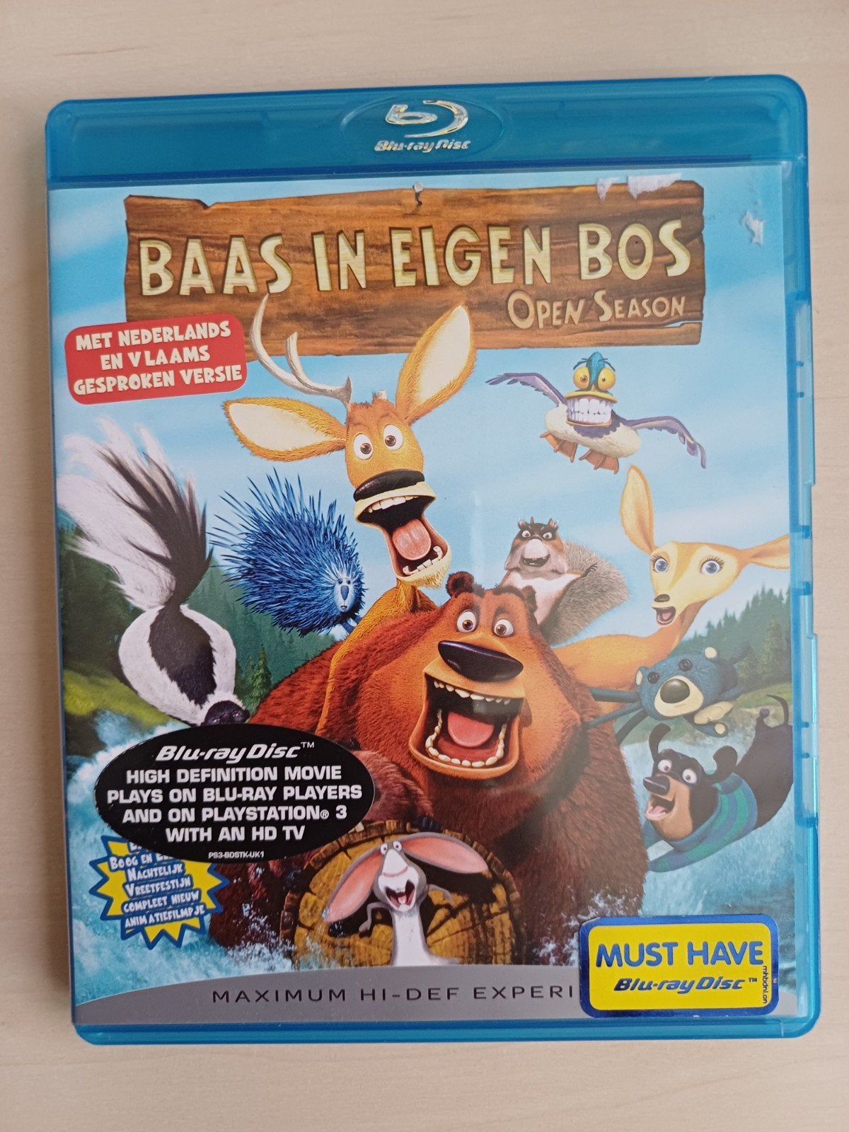 Baas in Eigen Bos - Open Season Blu-ray Disc, Cd's en Dvd's, Blu-ray, Ophalen of Verzenden, Zo goed als nieuw