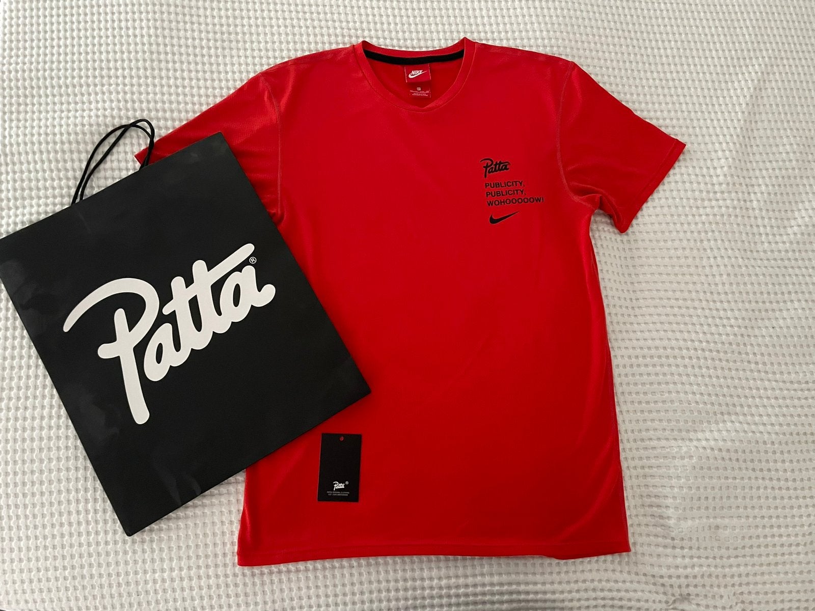 Patta Nike maat XS shirt in nieuwstaat, Ophalen of Verzenden, Zo goed als nieuw, Maat 46 (S) of kleiner, Rood
