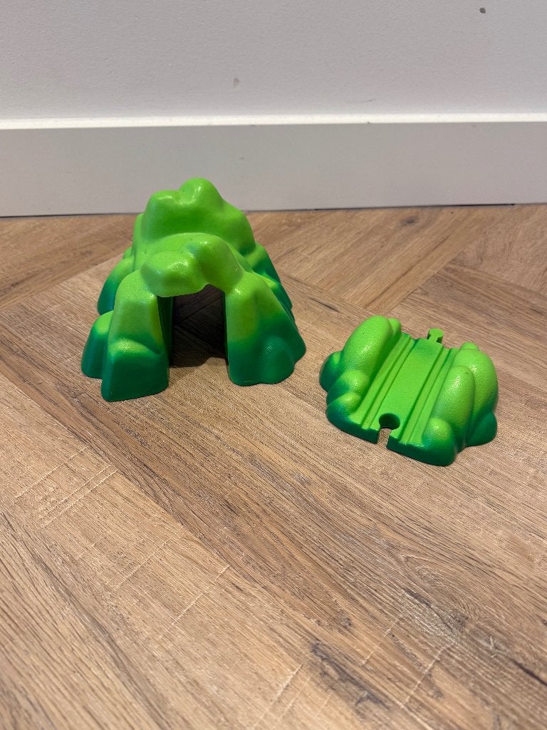 ZGAN groen Brio houten trein brug tunnel set 33705 spoor rai, Ophalen of Verzenden, Zo goed als nieuw
