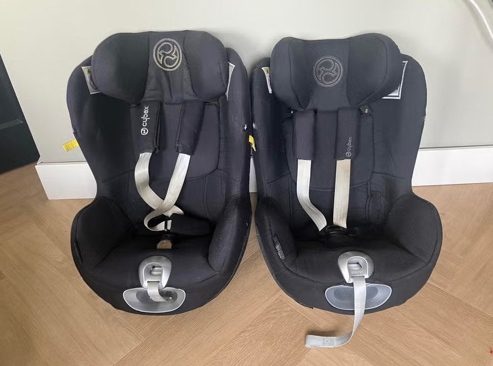 2x Cybex Sirona Z i-Size Autostoel – Draaibaar & Veilig, Verstelbare rugleuning, Gebruikt, Isofix, 0 t/m 13 kg
