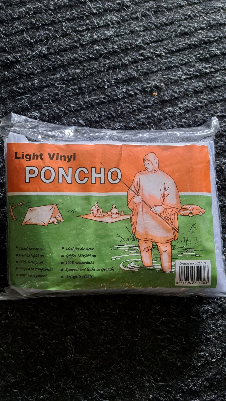 Poncho, regenjas doorzichtig, Ophalen of Verzenden, Regenjas