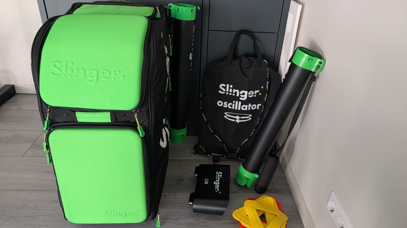 Padel Slinger Grand Slam Ballenmachine - Zo goed als nieuw, Sport en Fitness, Ophalen, Zo goed als nieuw