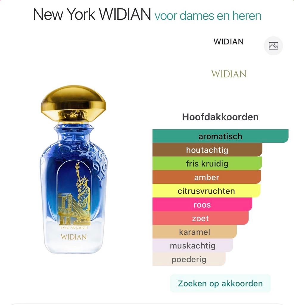 Widian New York Extrait de Parfum - Nieuw & Origineel, Sieraden, Tassen en Uiterlijk, Uiterlijk | Parfum, Ophalen of Verzenden