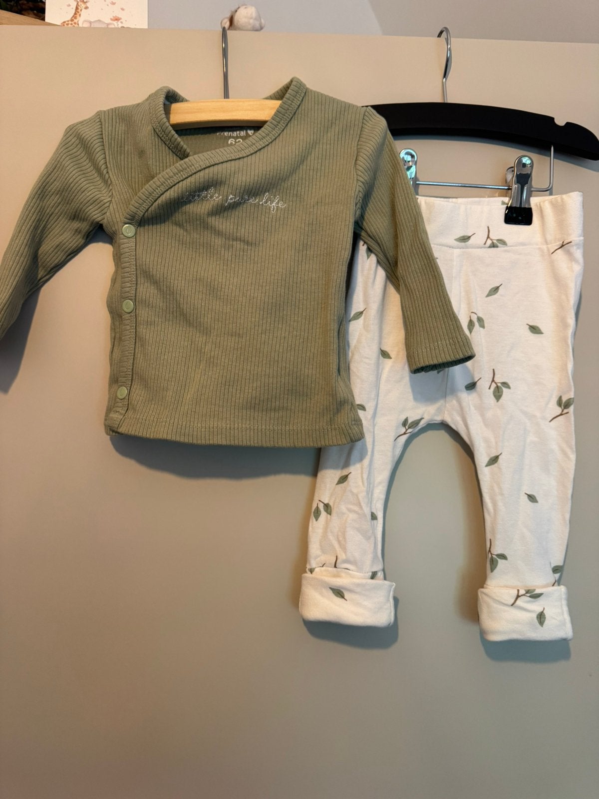 Setje Prenatal maat 62, Kinderen en Baby's, Babykleding | Maat 62, Ophalen of Verzenden, Zo goed als nieuw, Jongetje of Meisje