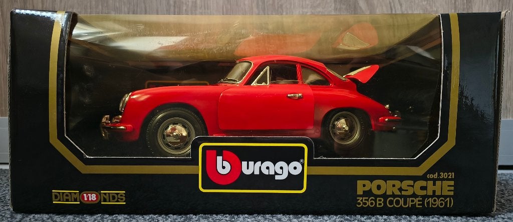 Bburago Diamonds: Porsche 356 B Coupé 1961 cod 3021 (1:18), Hobby en Vrije tijd, Ophalen of Verzenden, Nieuw, Auto, Bburago