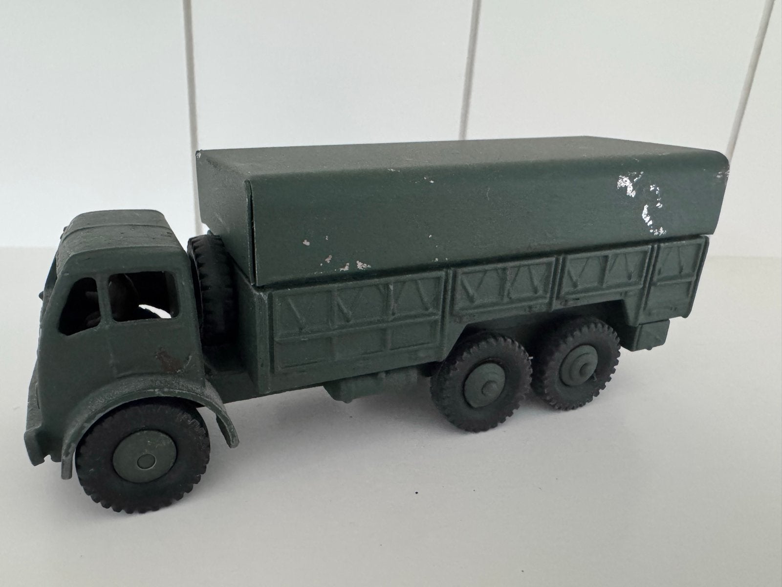 Vintage Dinky Toys Leger Vrachtwagen - Groen, Ophalen of Verzenden, Gebruikt