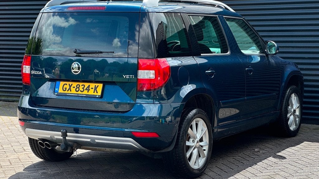 Skoda Yeti 1.4 TSI Style | panoramadak | xenon | Trekhaak |, Auto's, Skoda, 4 cilinders, Blauw, Origineel Nederlands, 690 kg
