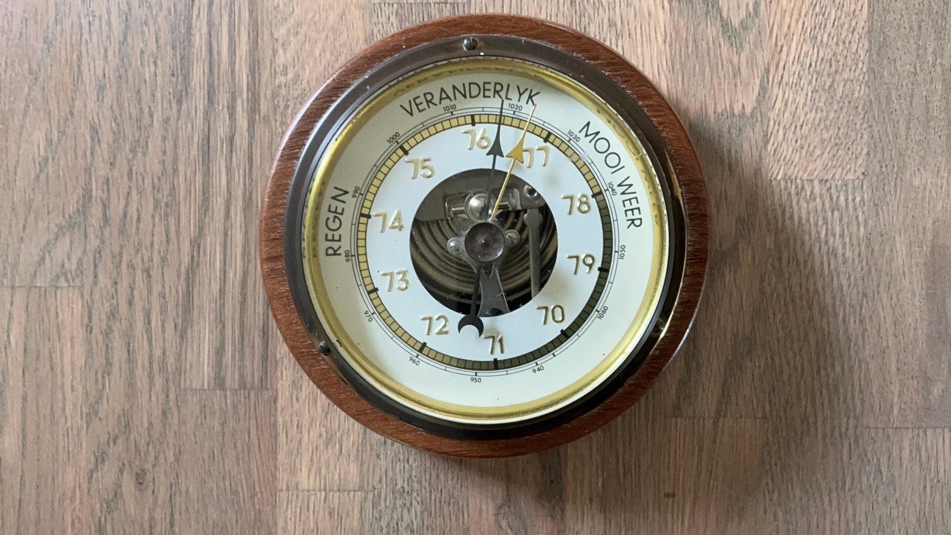Vintage Barometer., Audio, Tv en Foto, Weerstations en Barometers, Ophalen, Gebruikt, Barometer
