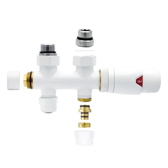 SaniGoods thermostatische radiatorkraan recht 1/2"x16 M30, Minder dan 30 cm, Verzenden, Radiator, Nieuw