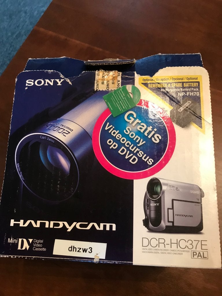 Sony handycam, Mini dv, 20x of meer, Ophalen of Verzenden, Zo goed als nieuw