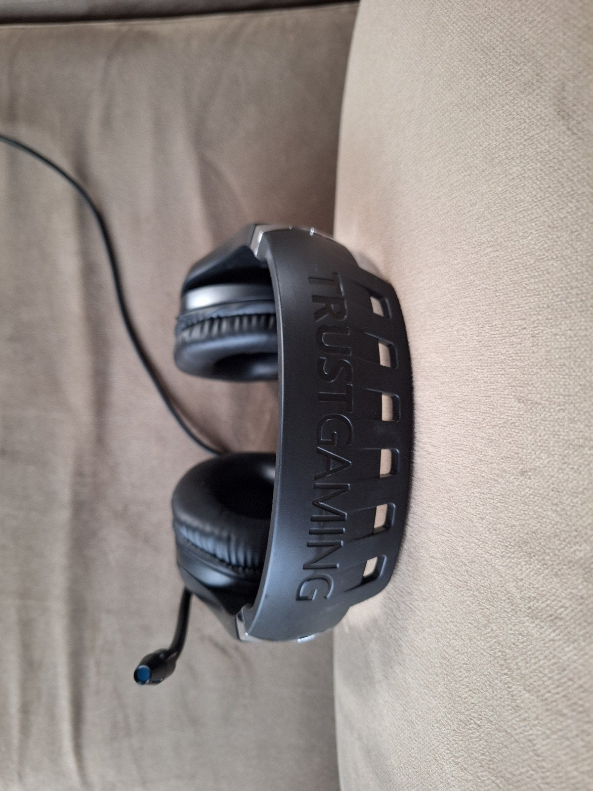 Trust Gaming GXT 322C Gaming Headset - Zwart/Blauw, Overige merken, Ophalen of Verzenden, Microfoon, Zwart