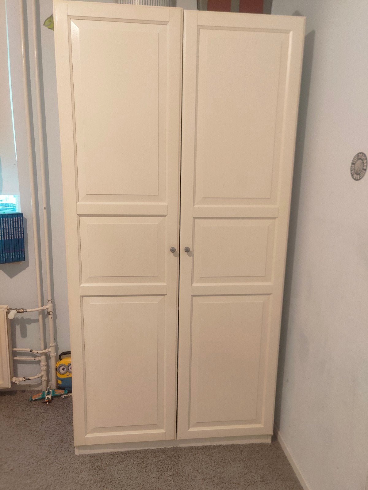 Ikea pax Witte kledingkast met planken en hang ruimte, Huis en Inrichting, Kasten | Kledingkasten, Gebruikt, 150 tot 200 cm, 50 tot 100 cm